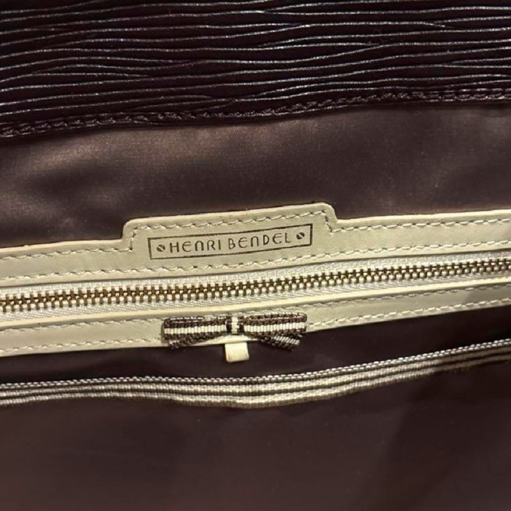 Henri Bendel West 57th Large Satchel in Eggplant Epi Leather - Picture 6 of 17